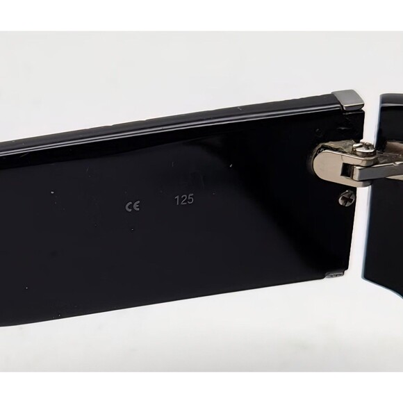 COACH ROWAN S827 DESIGNER SUN GLASSES Black/Silver Radiant Gray Lense Preowned main image 14